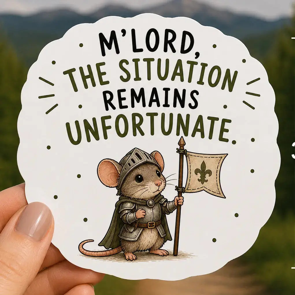 Sticker - The Situation Remains Unfortunate Mildly Overwhelmed