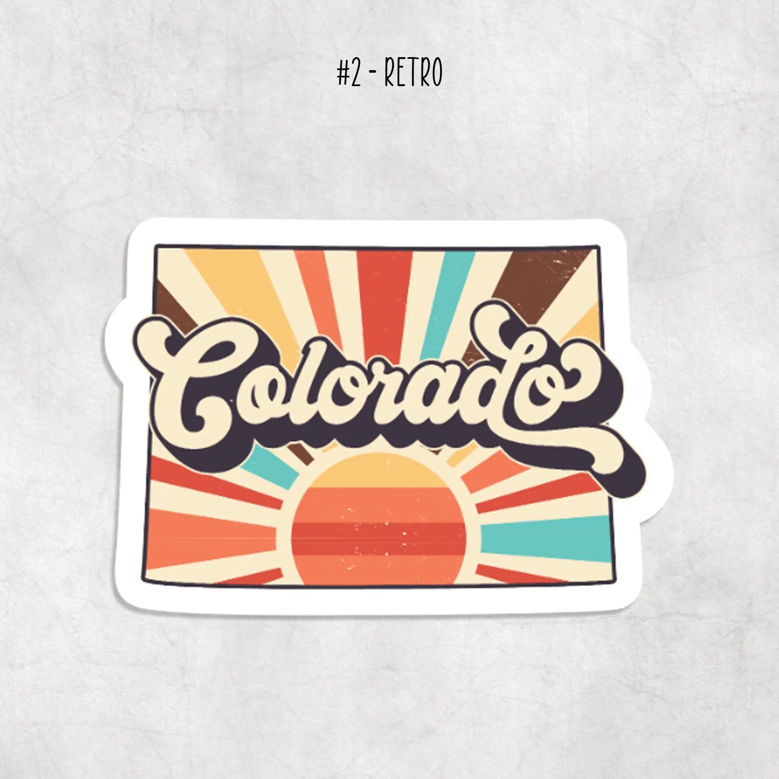 Sticker - Vintage Colorado Expression Design