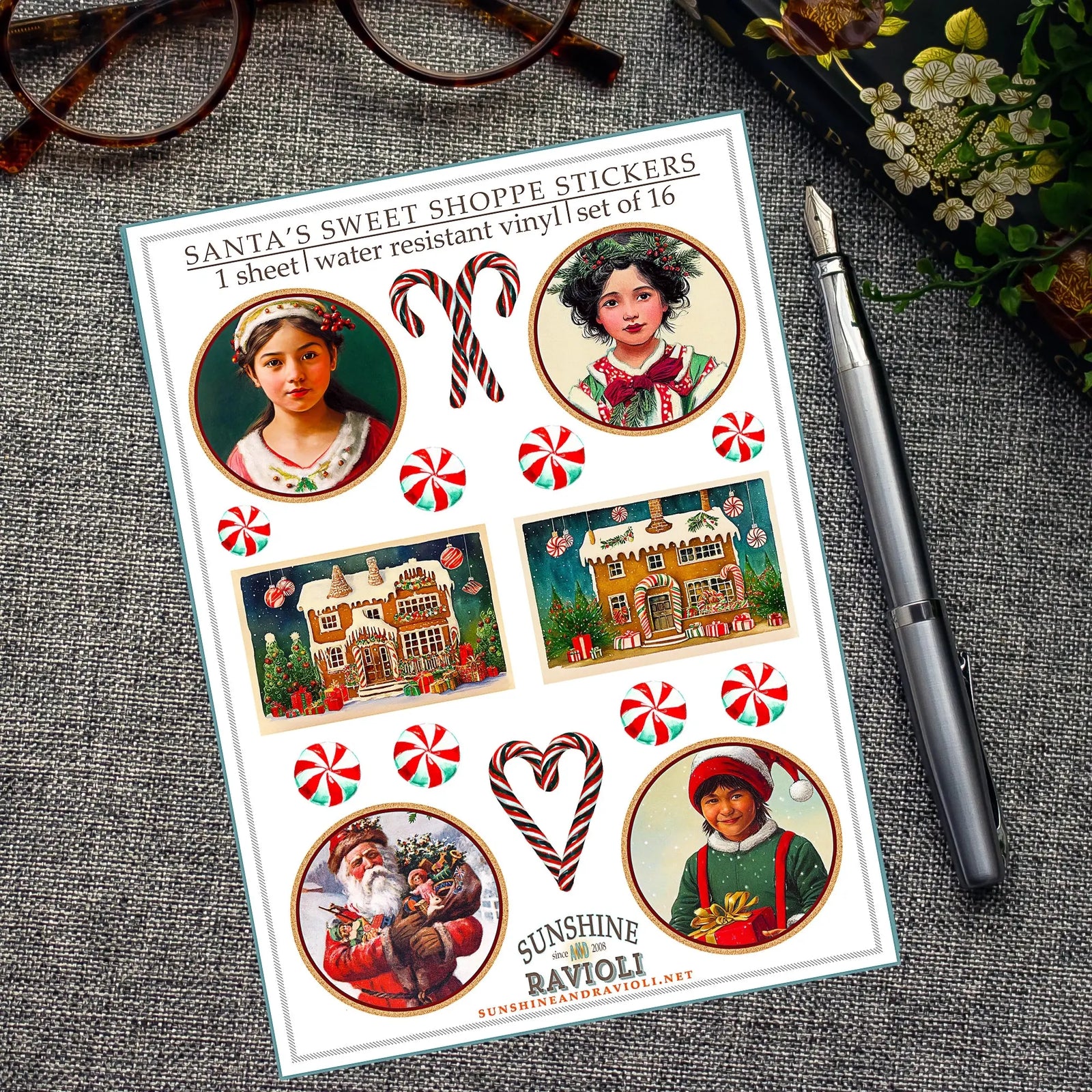 Stickers - Santa's Sweet Shoppe Sunshine and Ravioli