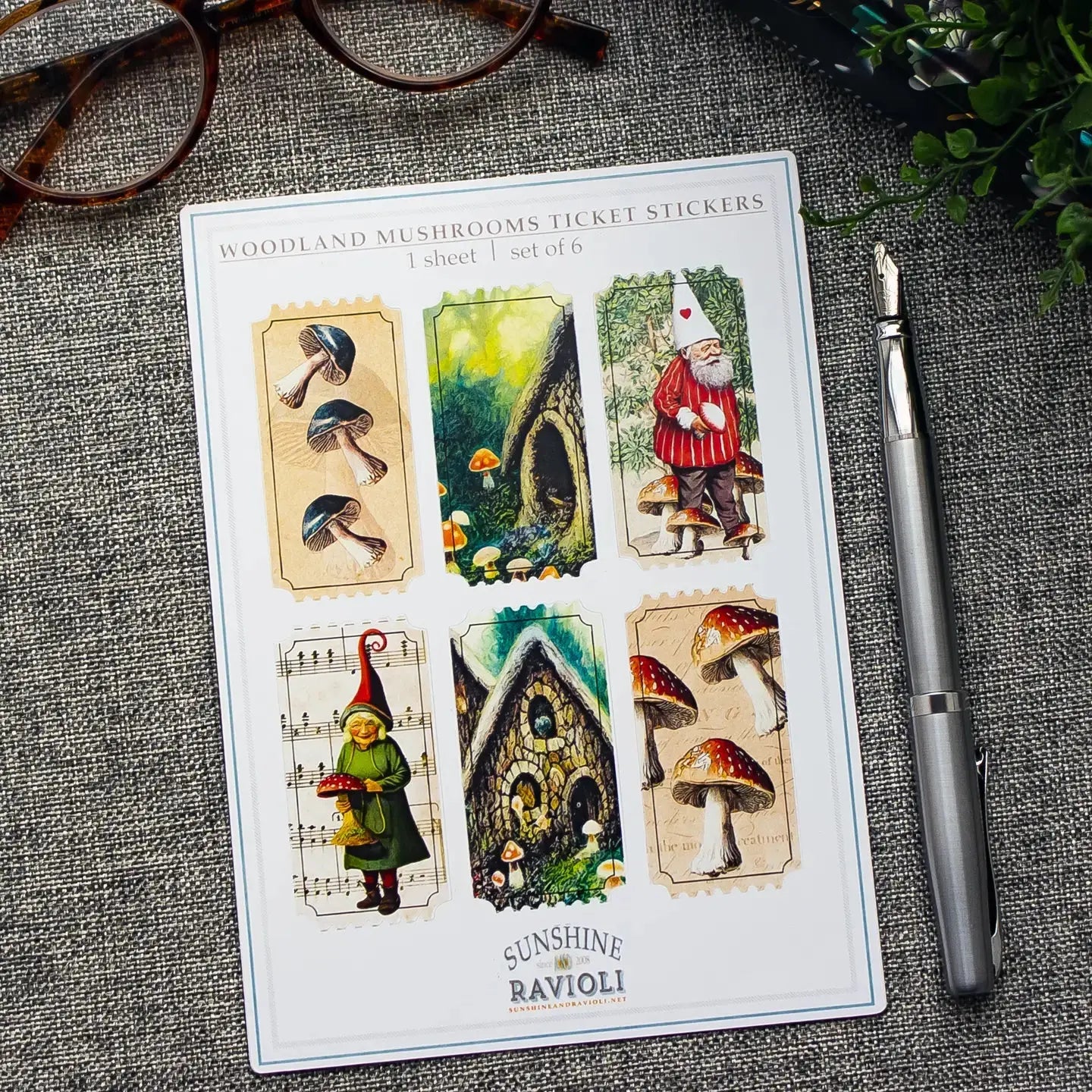 Stickers - Woodland Gnomes Sunshine and Ravioli