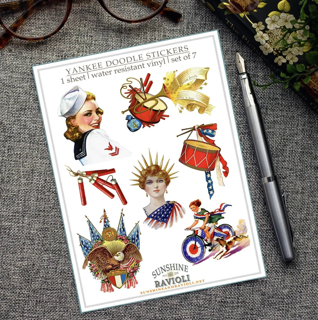 Stickers - Yankee Doodle Sunshine and Ravioli