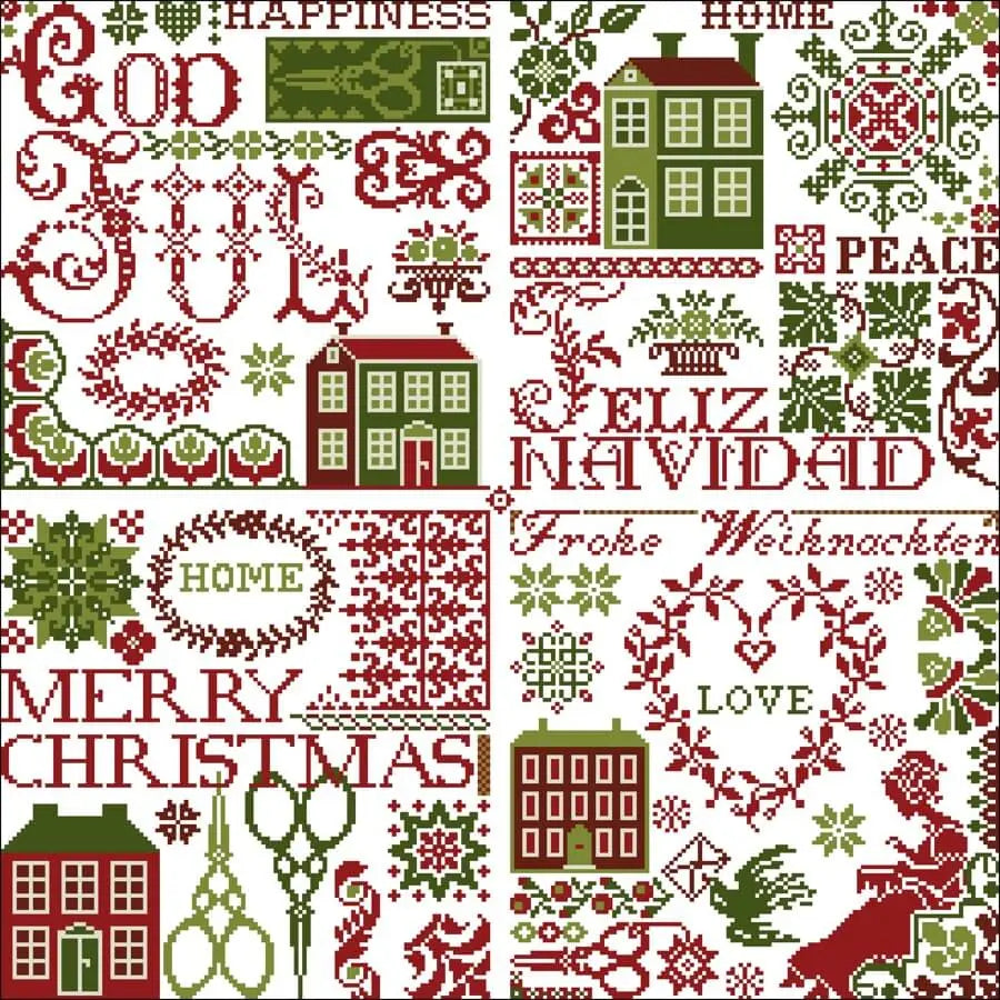 Stitcher's Christmas by Historische Stickmuster Historische Stickmuster