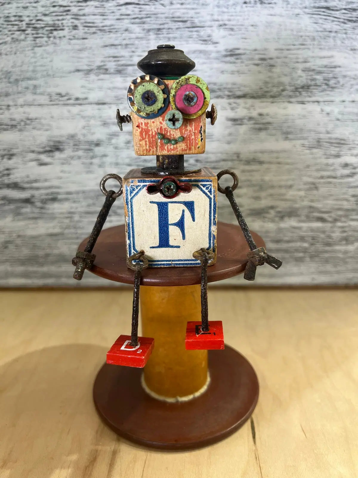 Stitching Buddies - Fancy Frieda by Junkyard Bots Colorado Cross Stitcher