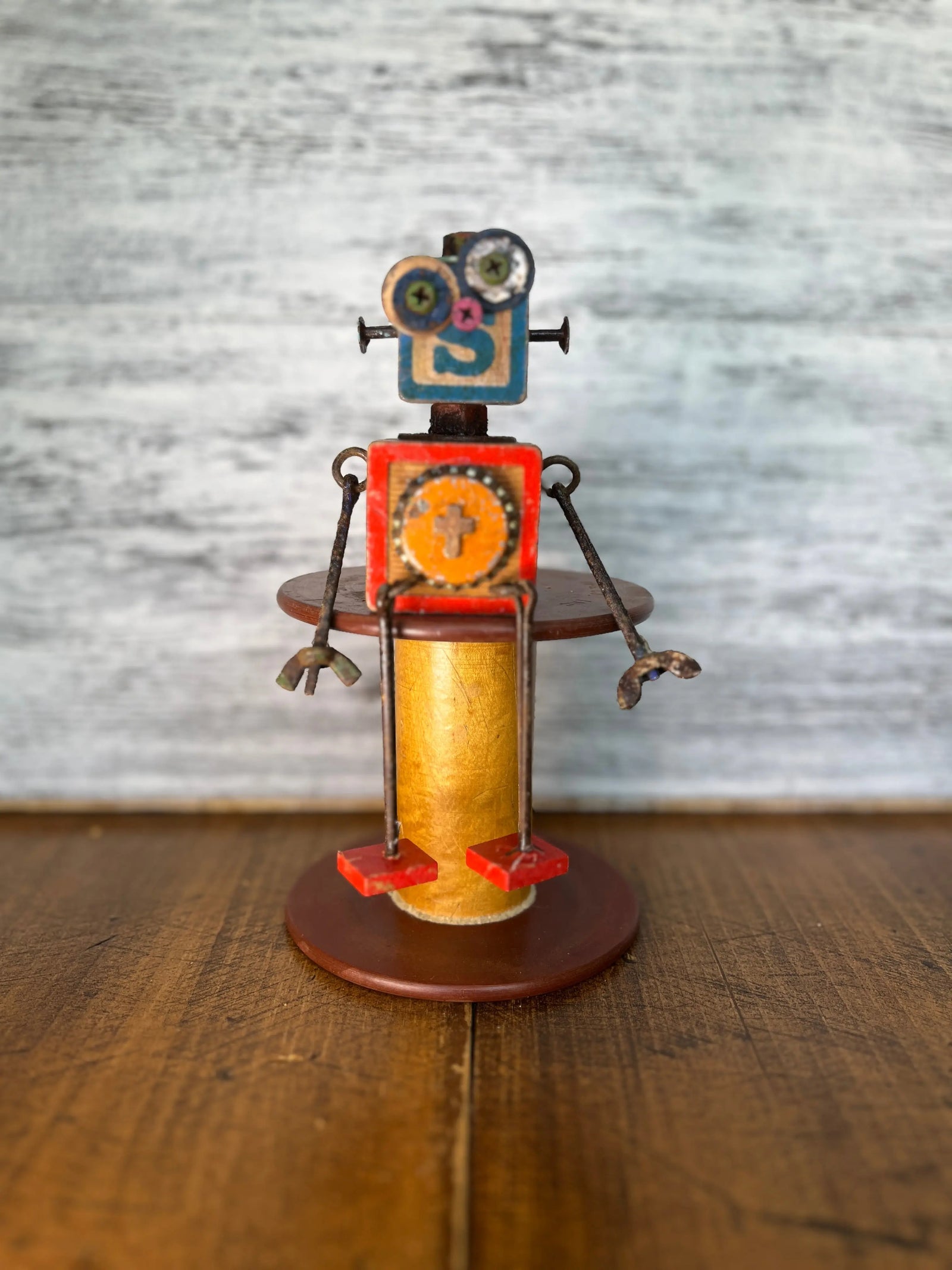 Stitching Buddies - Father Frank by Junkyard Bots Junkyard Bots