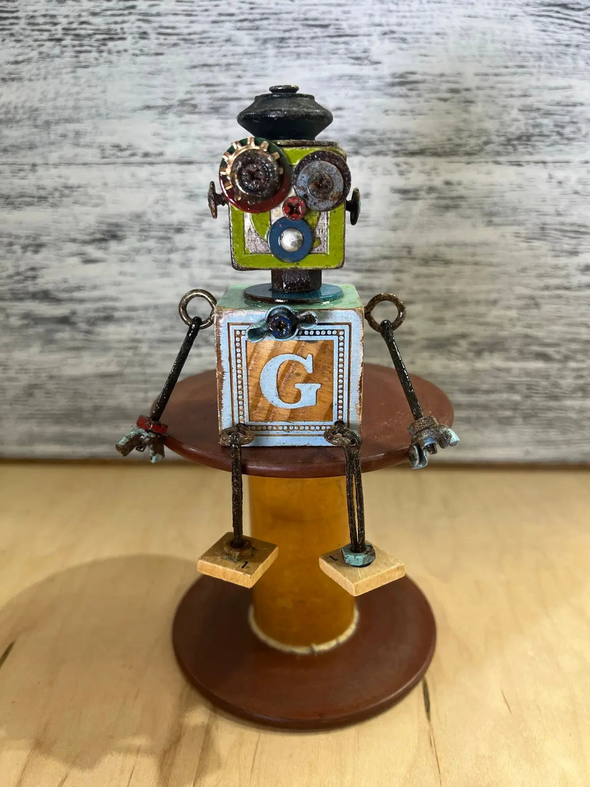 Stitching Buddies - Geraldine Robin by Junkyard Bots Colorado Cross Stitcher