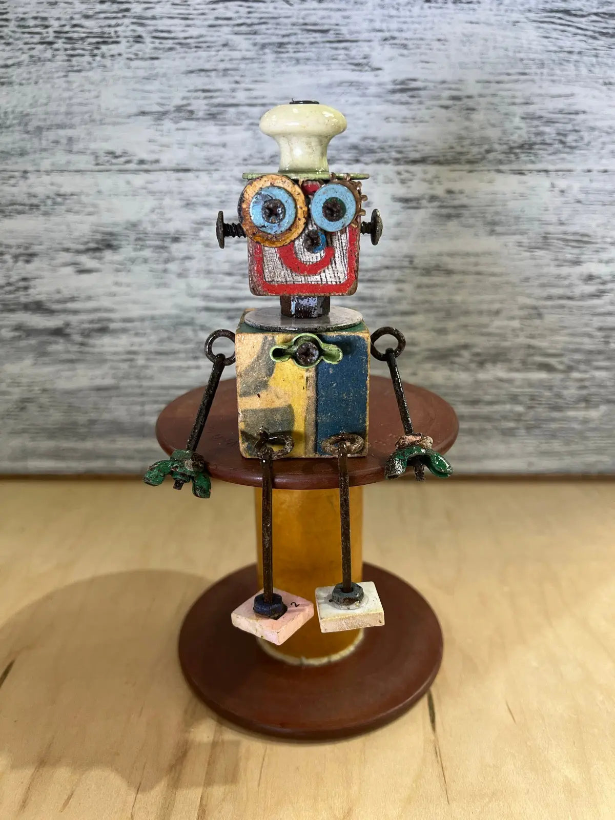 Stitching Buddies - Happy Harper by Junkyard Bots Colorado Cross Stitcher