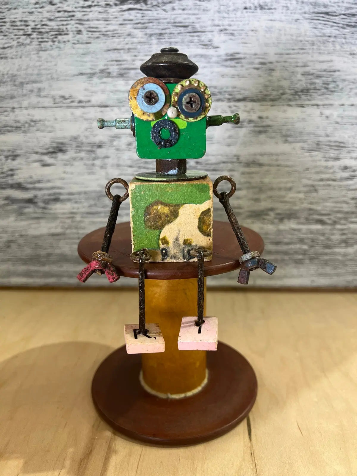 Stitching Buddies - Lucky McDonald by Junkyard Bots Colorado Cross Stitcher