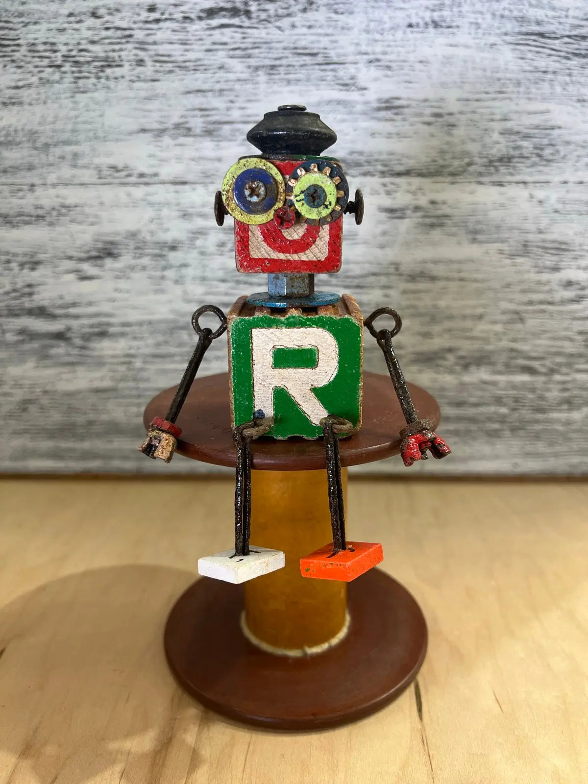 Stitching Buddies - Randy Robert by Junkyard Bots Colorado Cross Stitcher