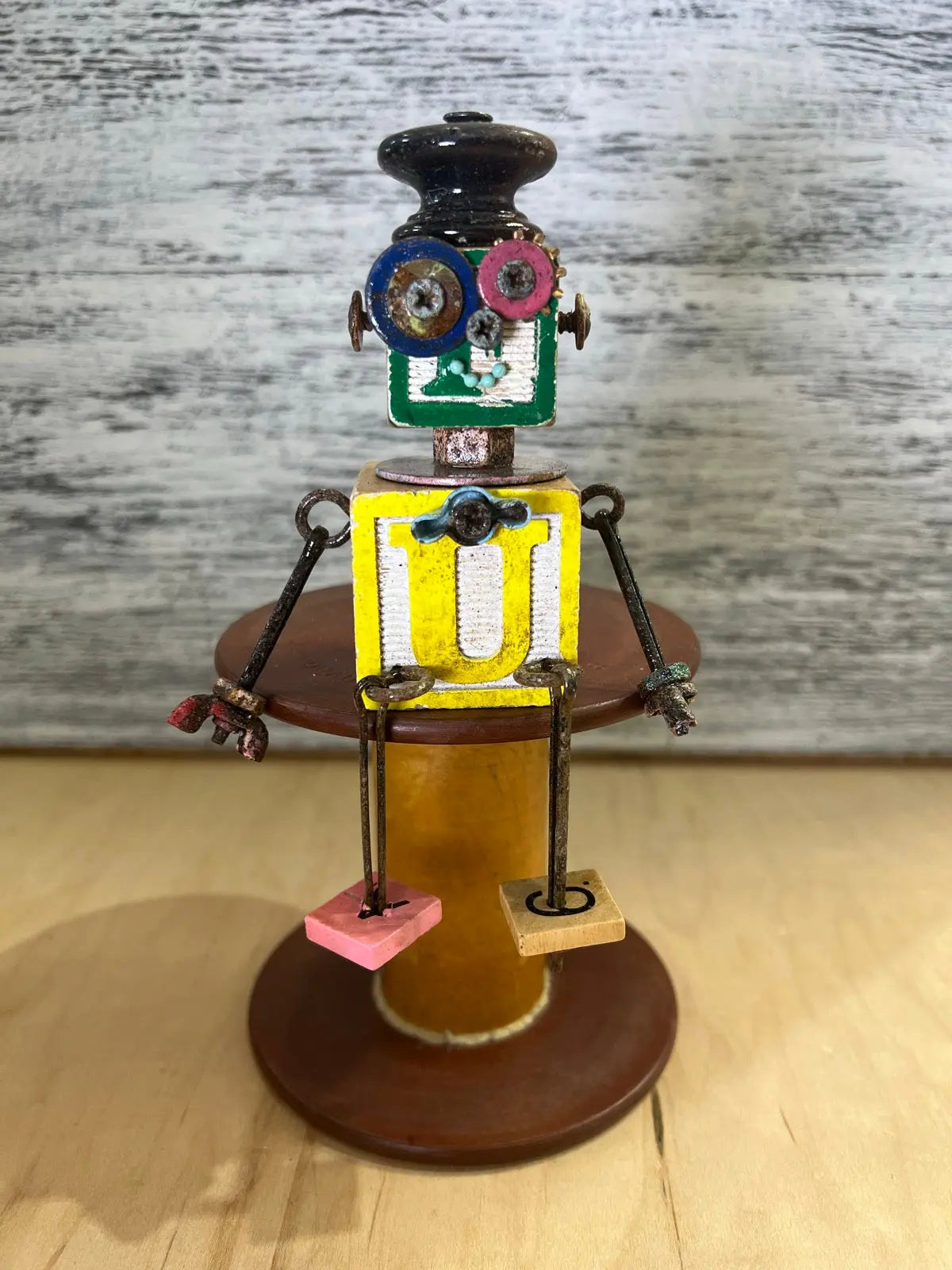 Stitching Buddies - Uncle George by Junkyard Bots Colorado Cross Stitcher