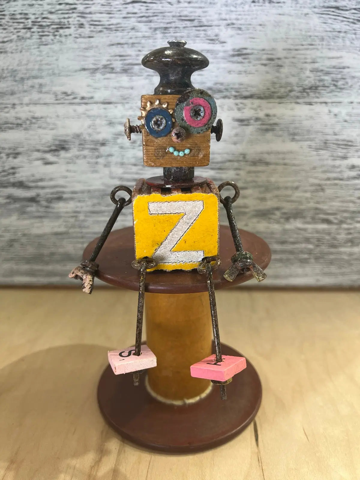 Stitching Buddies - Zeus McCoy by Junkyard Bots Colorado Cross Stitcher