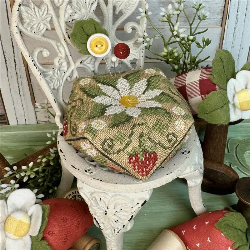 Strawberry Biscornu by Erin Elizabeth Designs Erin Elizabeth Designs