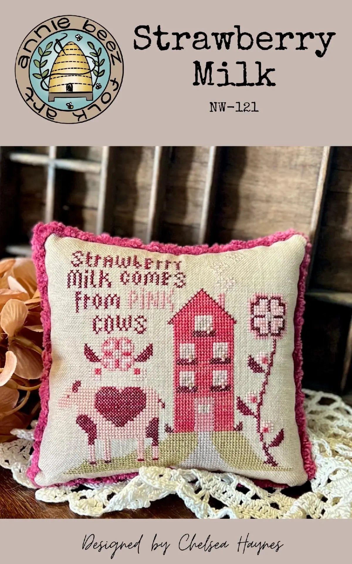 Strawberry Milk by Annie Beez (pre-order) Annie Beez Folk Art