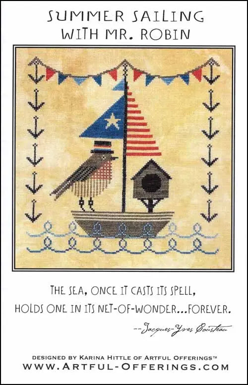 Summer Sailing with Mr. Robin by Artful Offerings Artful Offerings
