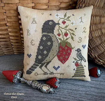 Summer Sweets Pinkeep by Scattered Seed Samplers Colorado Cross Stitcher