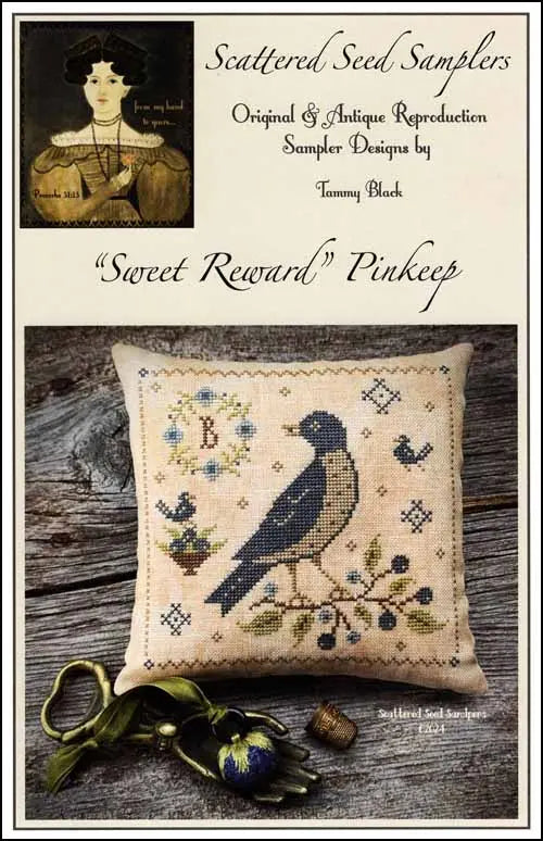 "Sweet Reward" Pinkeep by Scattered Seed Samplers Scattered Seed Samplers