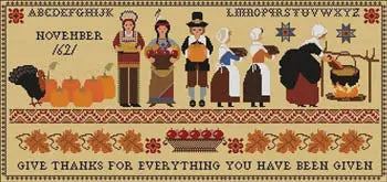 Thanksgiving 1621 Sampler by Twin Peak Primitives Twin Peak Primitives