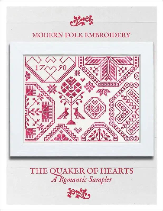 The Quaker of Hearts by Modern Folk Embroidery Modern Folk Embroidery