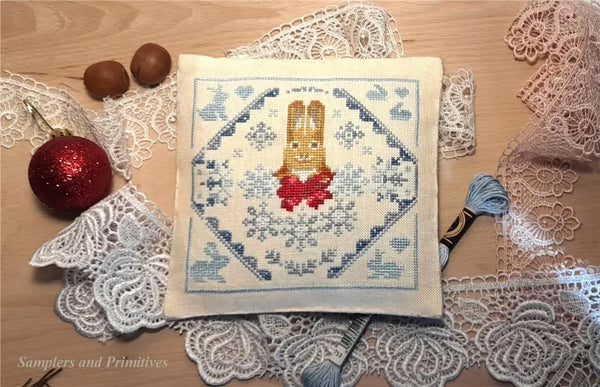 The Snowflake Bunny by Samplers and Primitives - Colorado Cross Stitcher