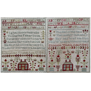 Tindale Sister Samplers 1840 by The Wishing Thorn The Wishing Thorn