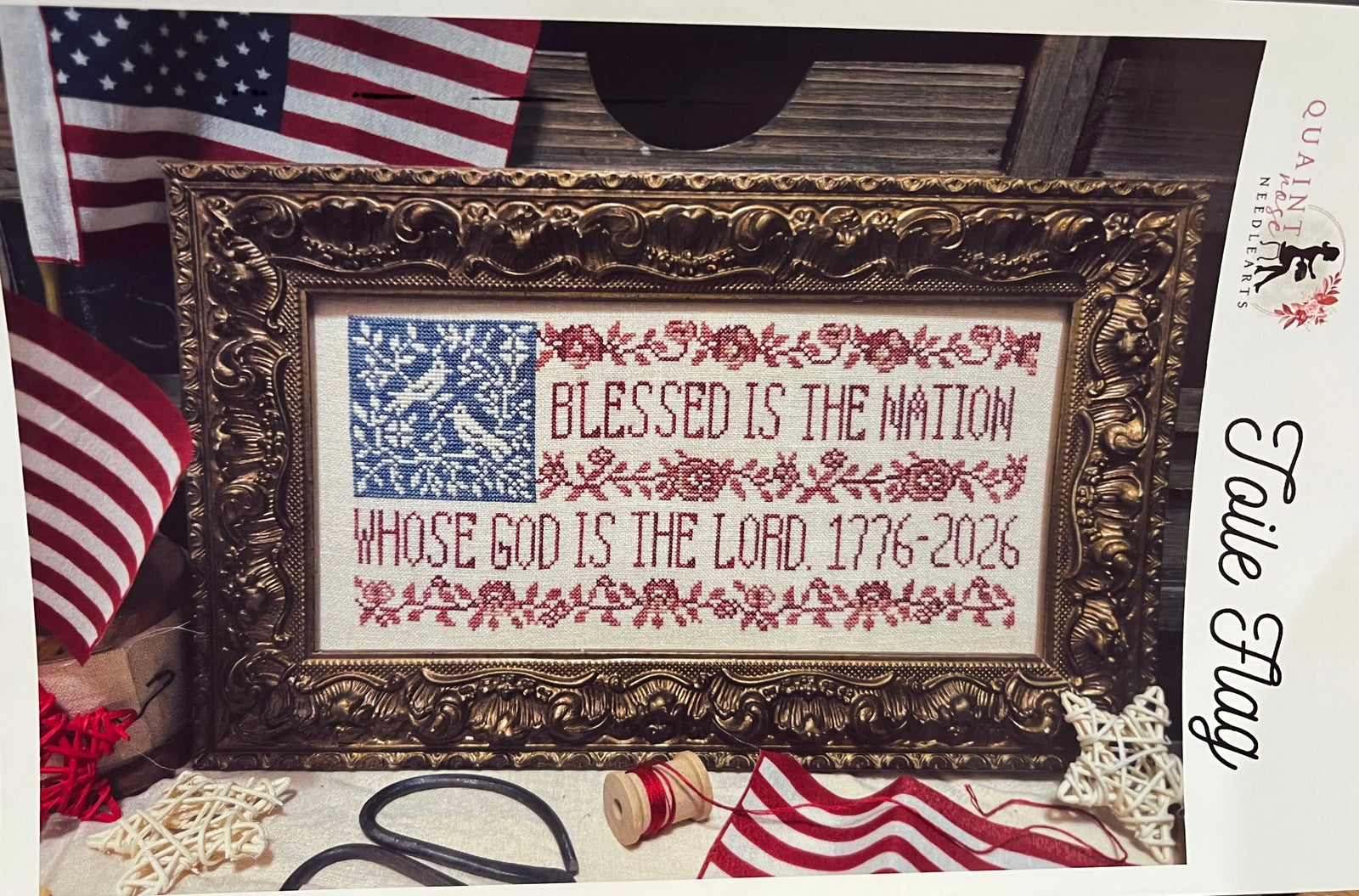 Toile Flag by Quaint Rose Needlearts Quaint Rose Needlearts