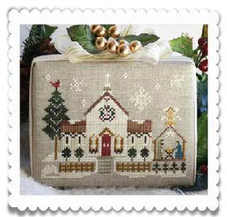 Town Church by Little House Needleworks Little House Needleworks