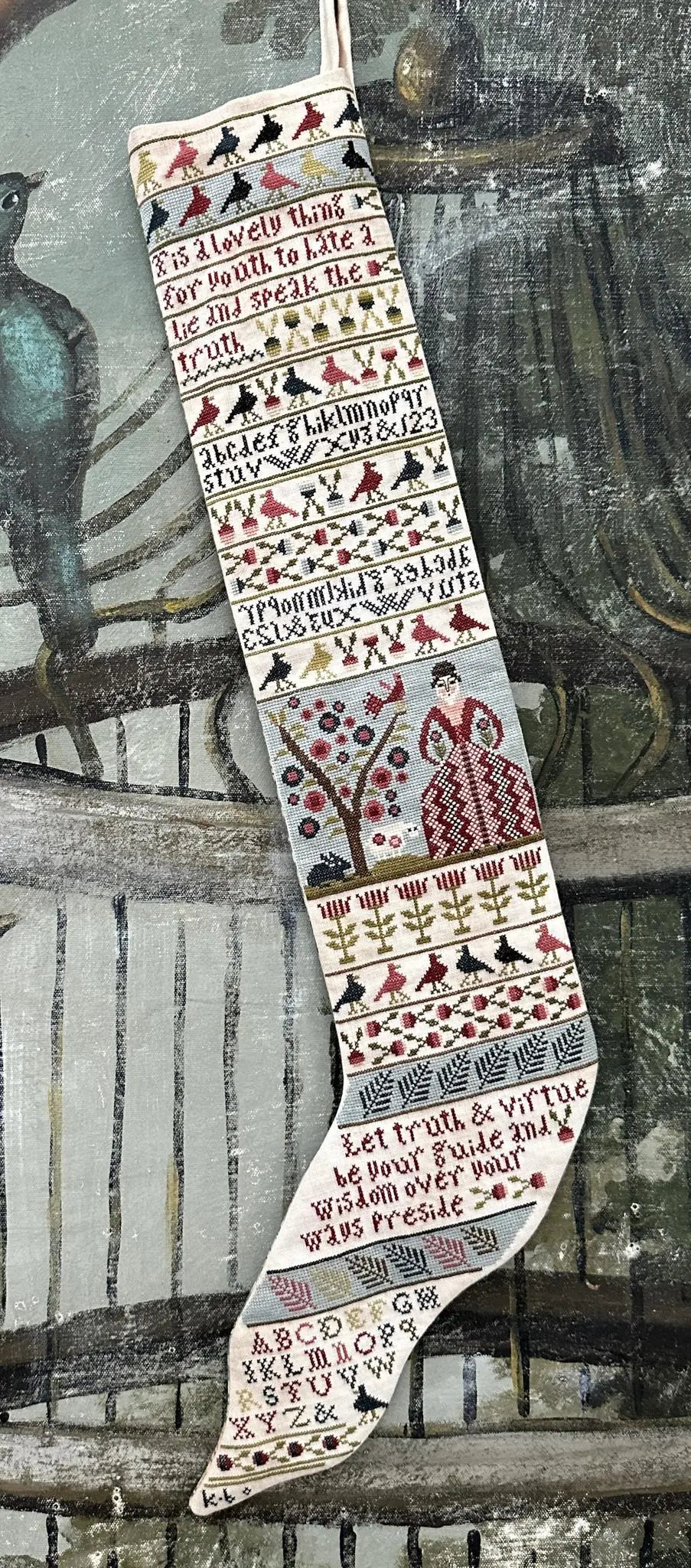 Truth & Virtue Stocking by Kathy Barrick (Pre-order) Kathy Barrick
