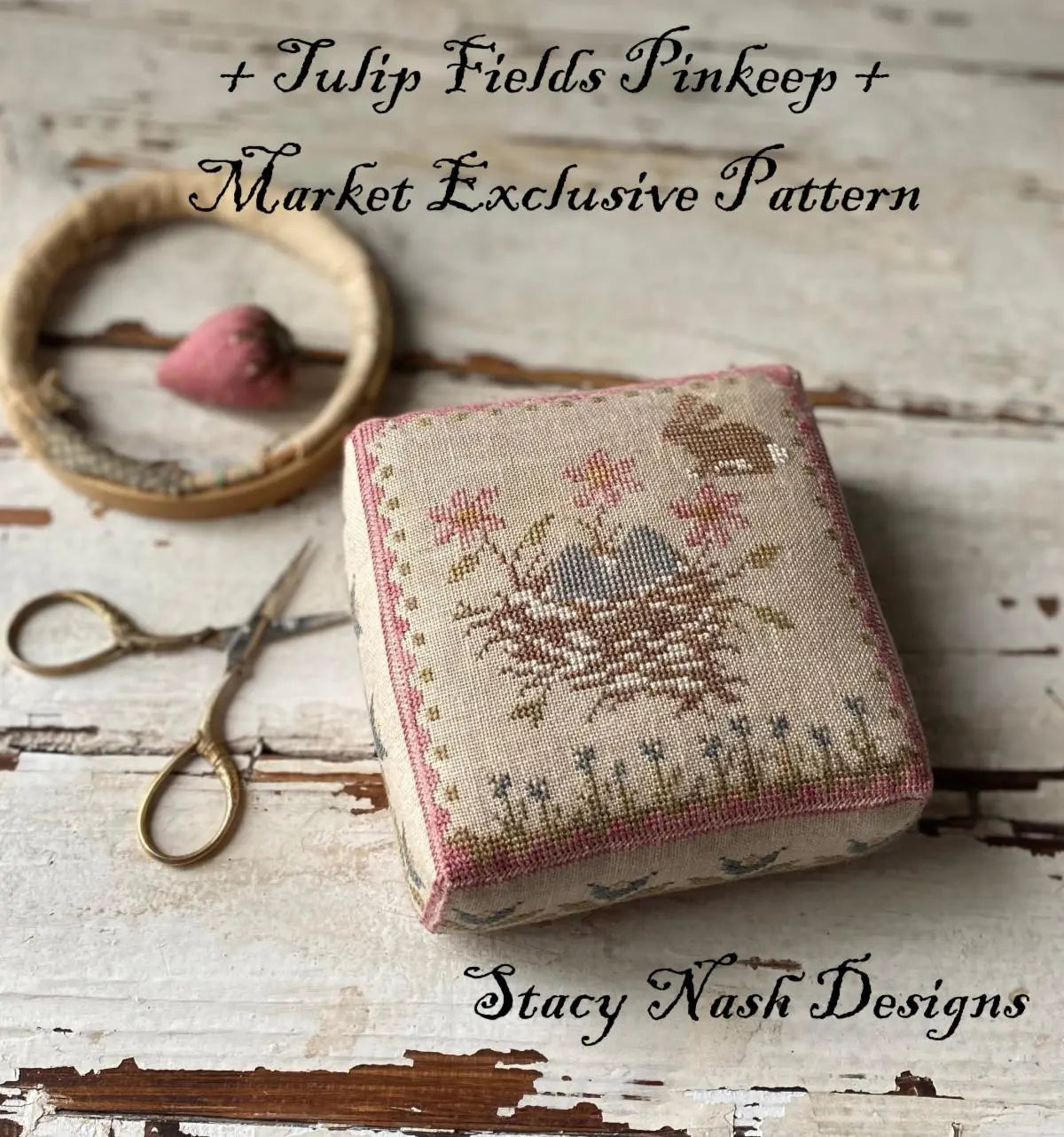 Tulip Fields Pinkeep by Stacy Nash (Pre-order) Stacy Nash Primitives