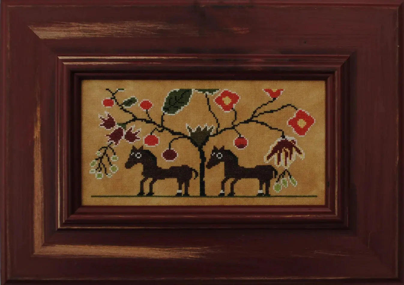 Two Horses by The Primitive Needle The Primitive Needle