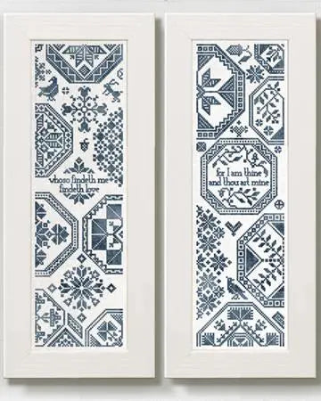 Two Quaker Sisters by Modern Folk Embroidery Modern Folk Embroidery