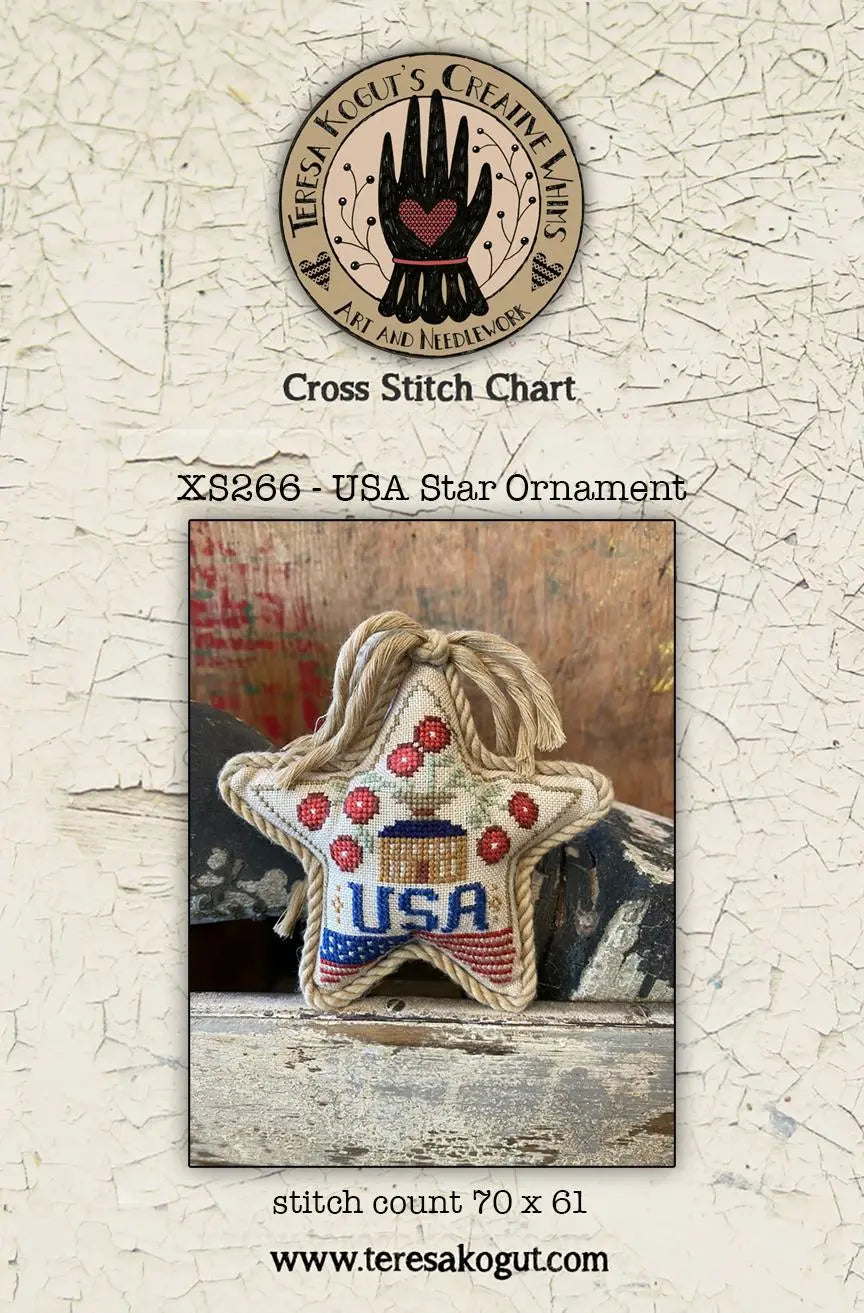 USA Star Ornament by Teresa Kogut (Pre-order) Teresa Kogut