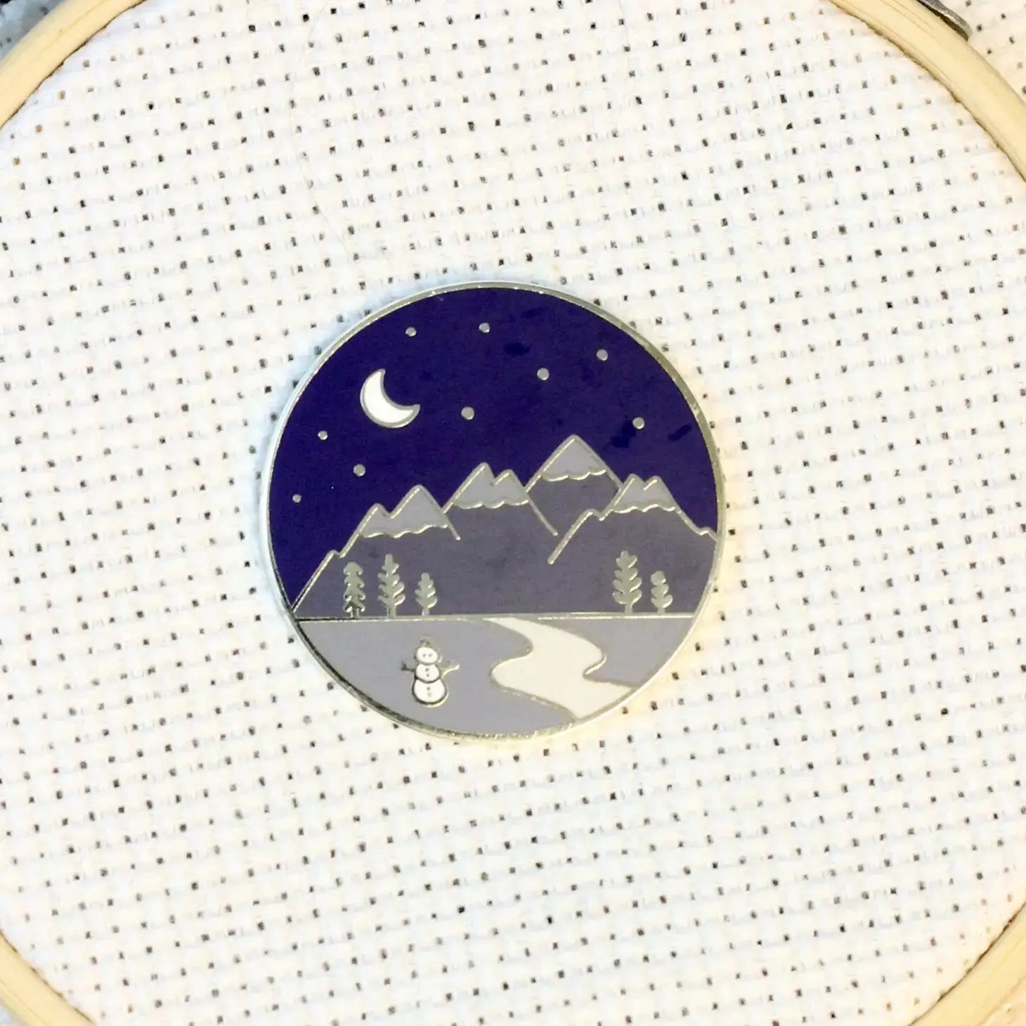 Winter Mountains Needle Minder by Snarky Crafter Designs Snarky Crafter Designs