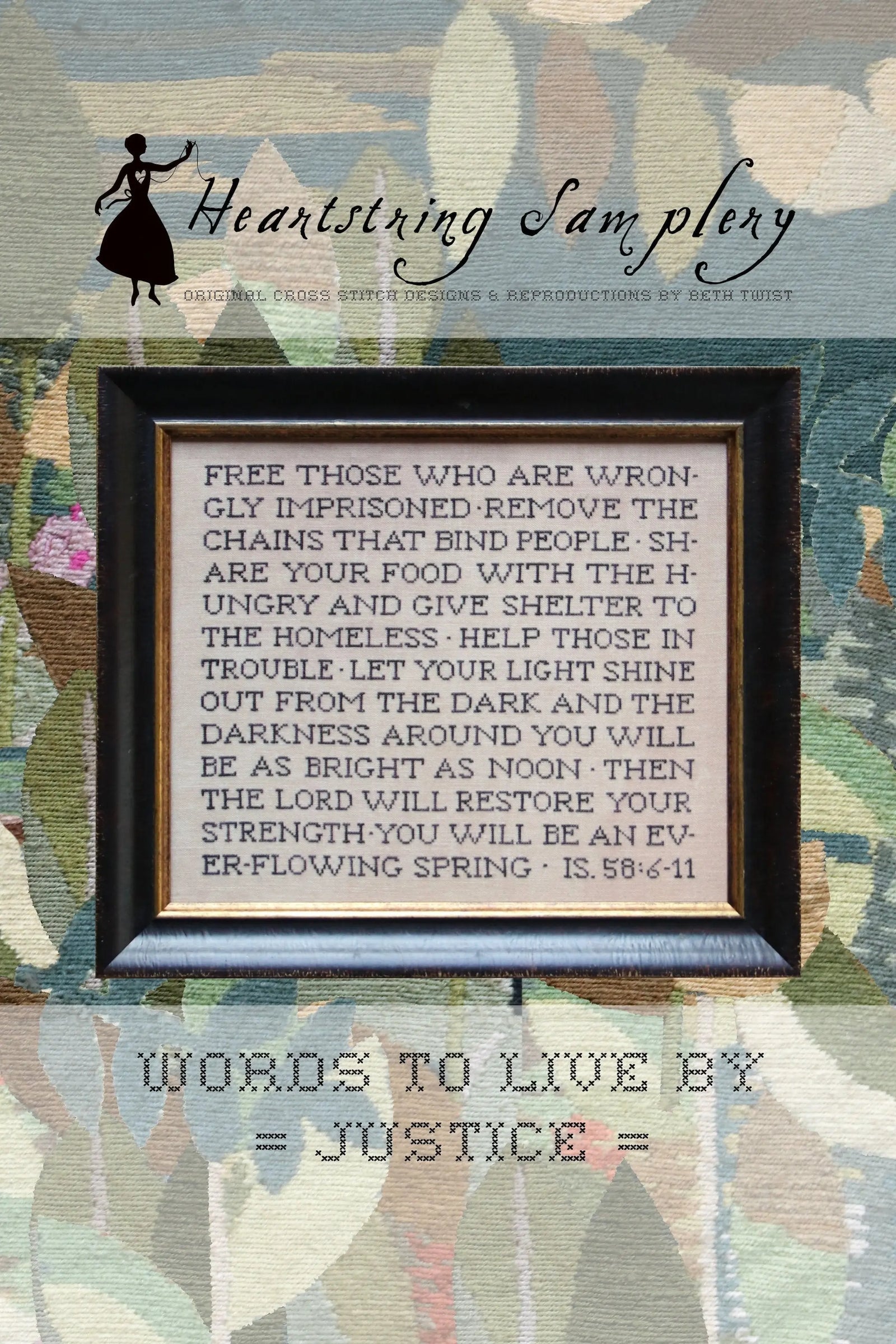 Words to Live By: Justice by Heartstring Samplery (Pre-order) Heartstring Samplery