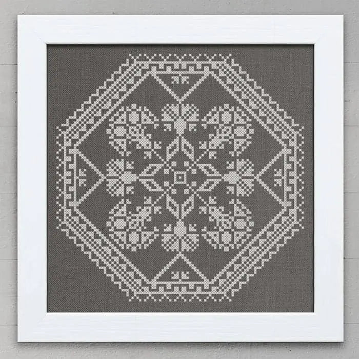 A Quaker Medallion by Modern Folk Embroidery Modern Folk Embroidery