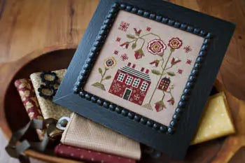 A Red Cottage by Plum Street Samplers Plum Street Samplers