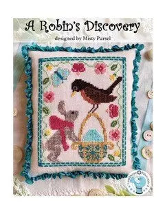 A Robin's Discovery by Luminous Fiber Arts Luminous Fiber Arts