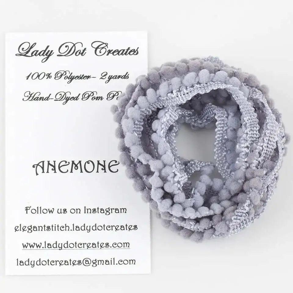 Anemone Pom Pom Trim by Lady Dot Creates Lady Dot Creates