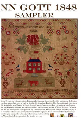 Ann Gott 1848 Sampler by Needlework Press Needlework Press