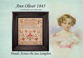 Ann Oliver 1845 by Hands Across the Sea Samplers Hands Across the Sea