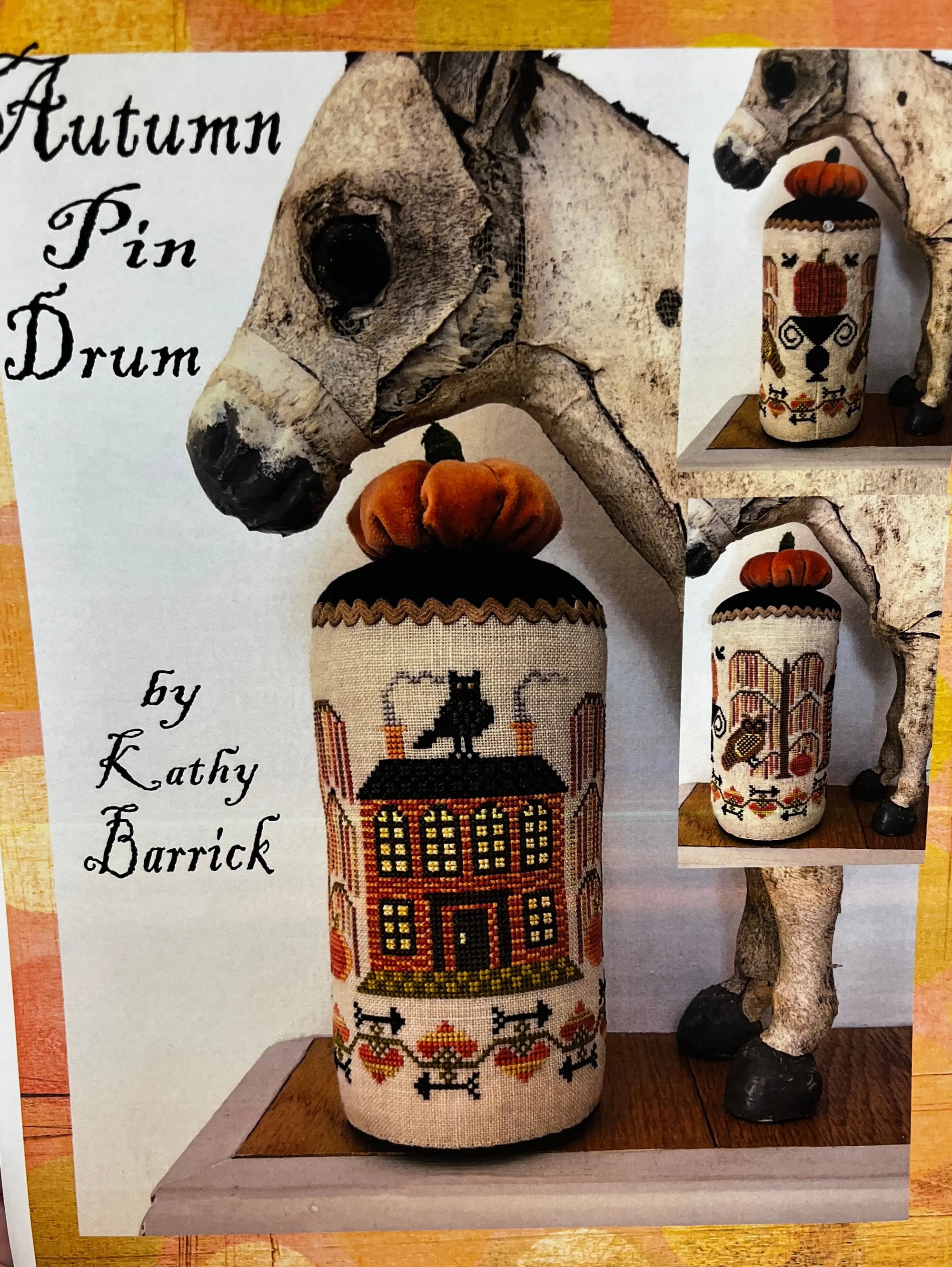 Autumn Pin Drum by Kathy Barrick Kathy Barrick