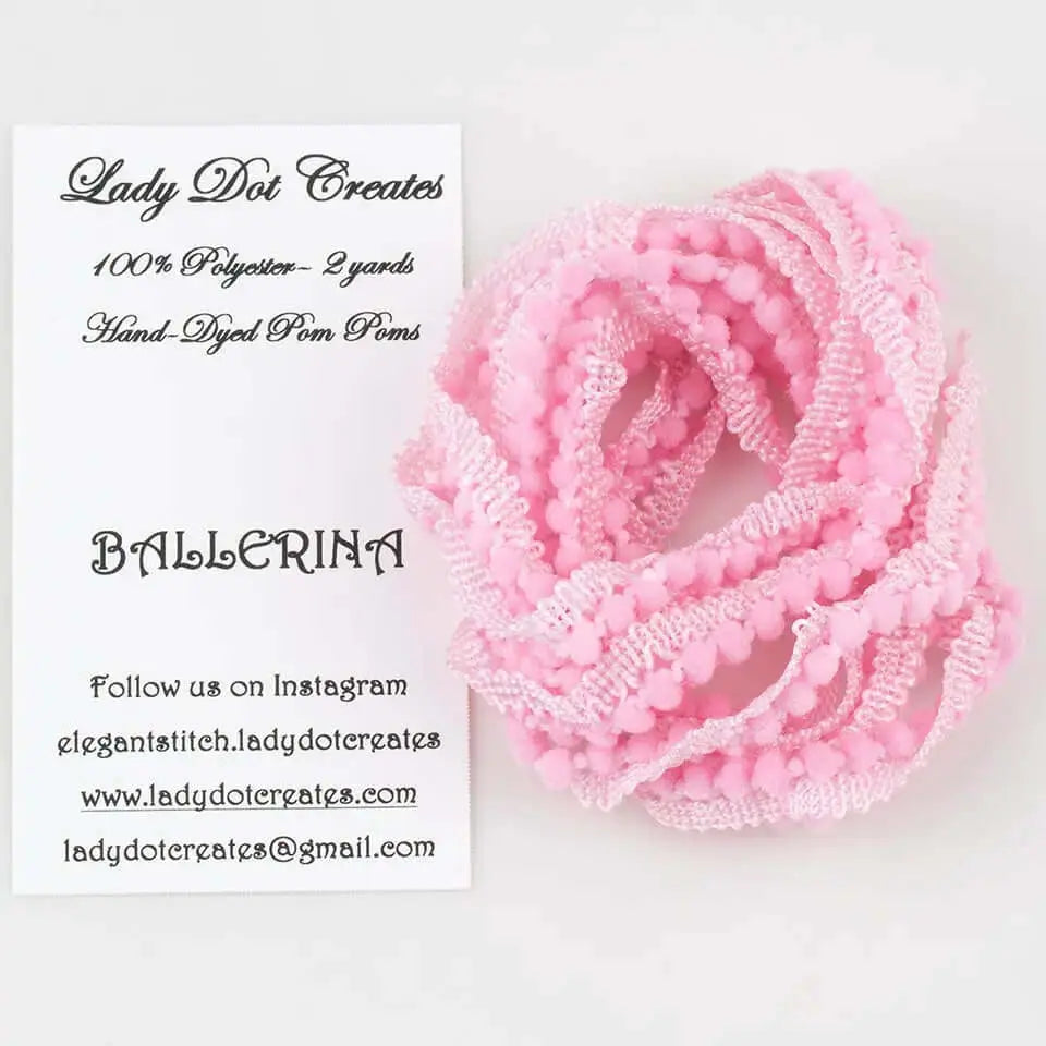 Ballerina Pom Pom Trim by Lady Dot Creates Lady Dot Creates
