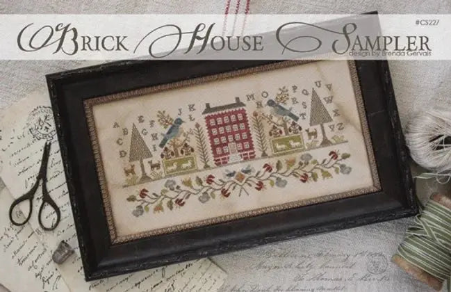 Brick House Sampler by With Thy Needle and Thread With Thy Needle & Thread