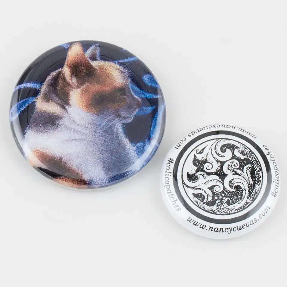 Calico Side Cat Needleminder by Nancy Cuevas Nancy Cuevas