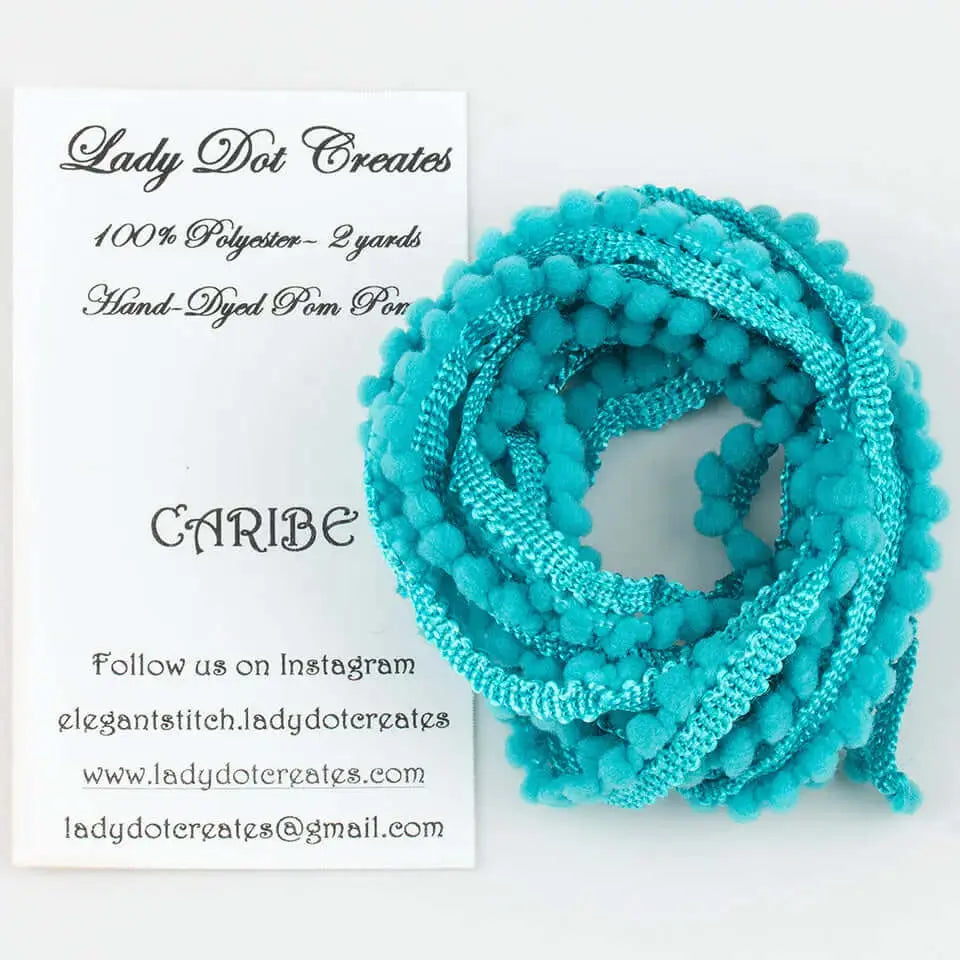 Caribe Pom Pom Trim by Lady Dot Creates Lady Dot Creates
