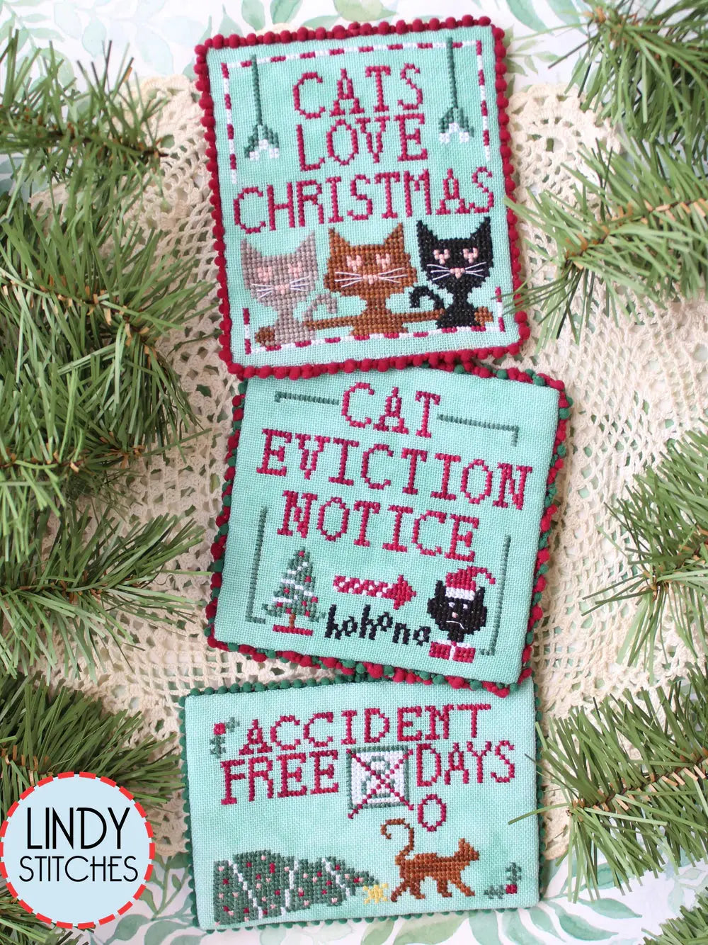 Cats Love Christmas by Lindy Stitches Lindy Stitches