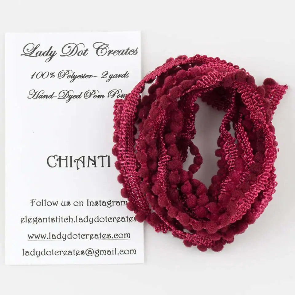 Chianti Pom Pom Trim by Lady Dot Creates Lady Dot Creates