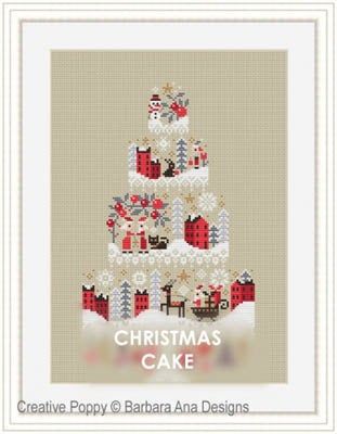 Christmas Cake by Barbara Ana Designs Barbara Ana Designs