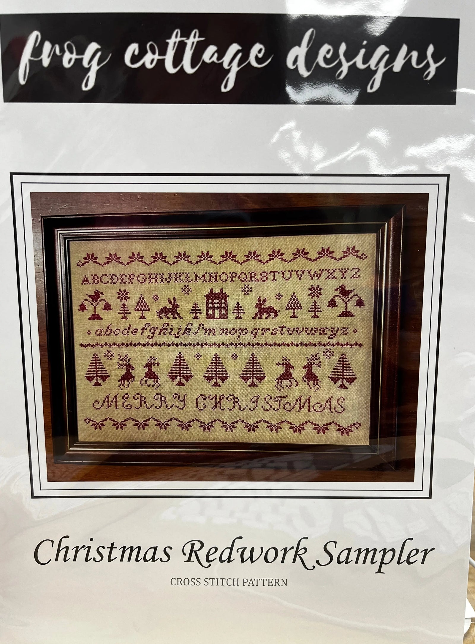 Christmas Redwork Sampler by Frog Cottage Designs Frog Cottage Designs