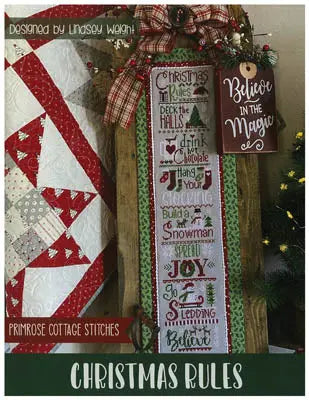 Christmas Rules by Primrose Cottage Stitches Primrose Cottage