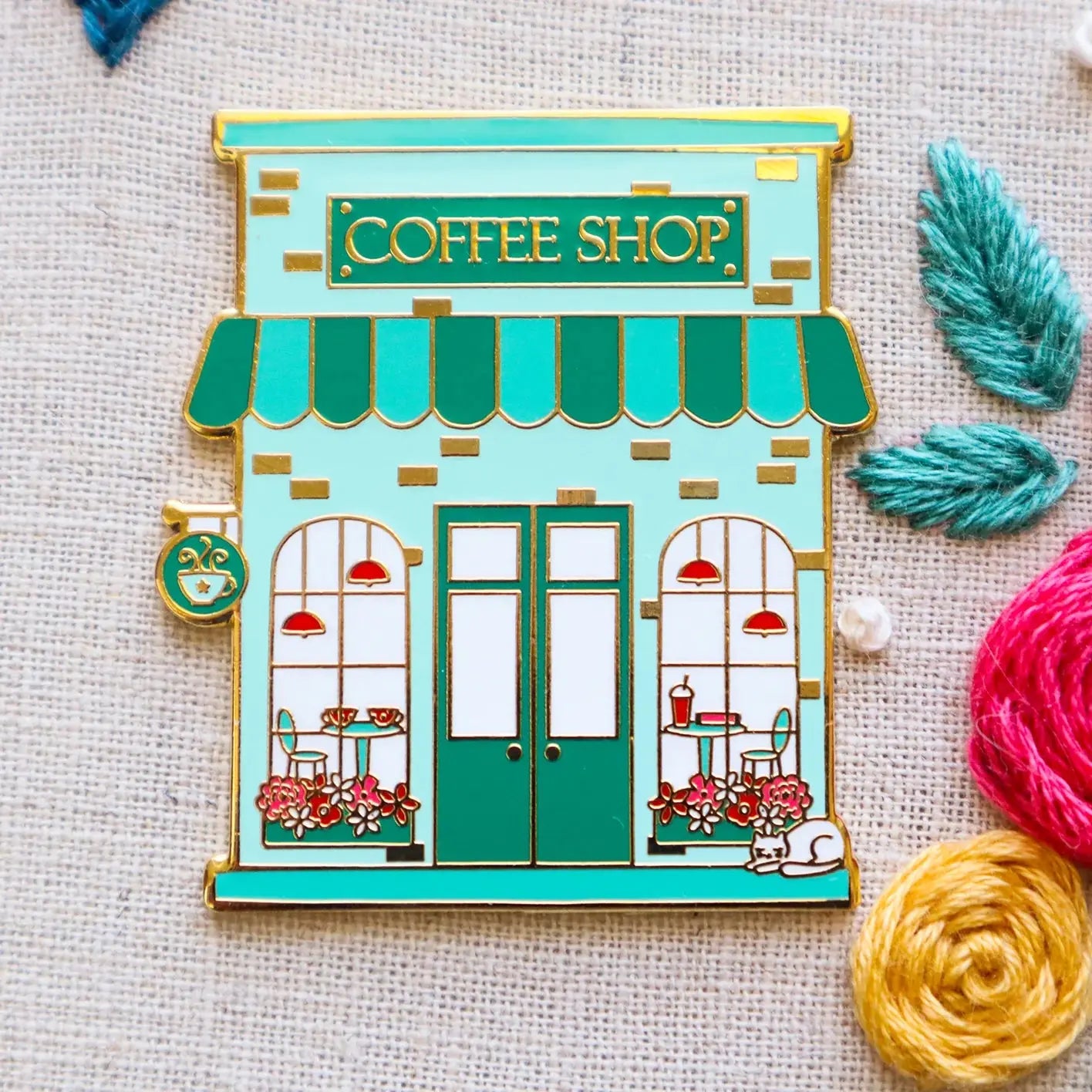 Coffee Shop Needle Minder by Flamingo Toes Flamingo Toes