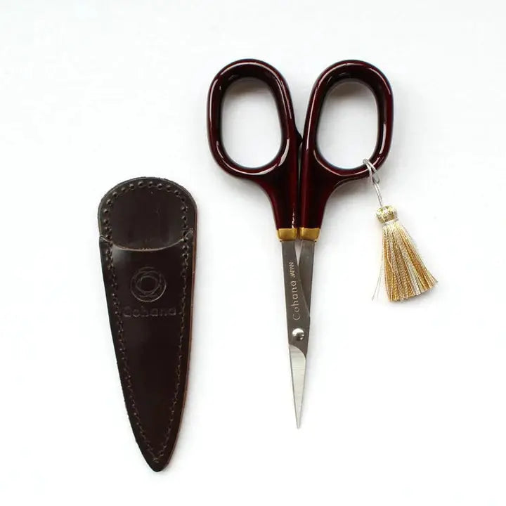 Cohana Fine Scissors with Gold Lacquer - Burnt Sienna Cohana